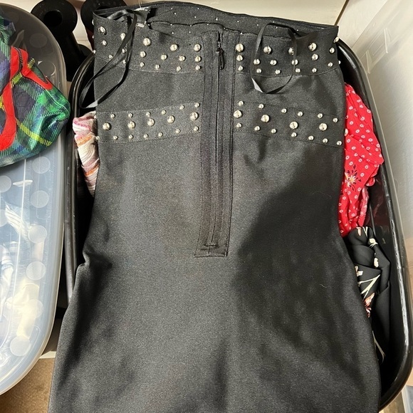 Forever 21 Black Studded Bodycon Tube Dress - Picture 7 of 7